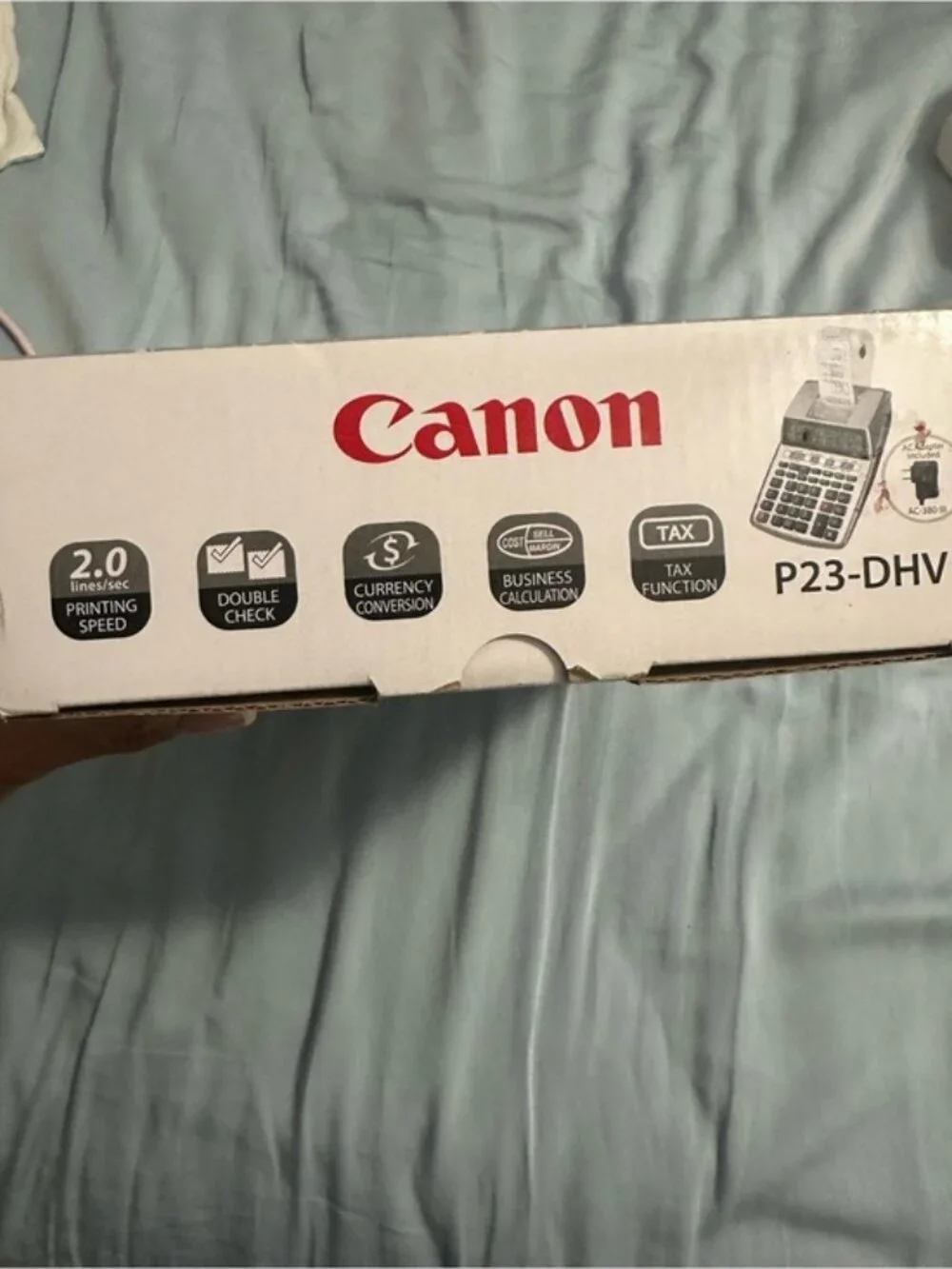 Canon P23-DHV Printing Calculator 12-Digit Desktop Tax Business Calculator w/Box